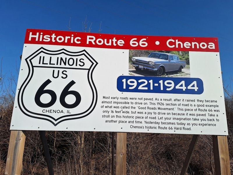 Historic Route 66 Chenoa Marker image. Click for full size.