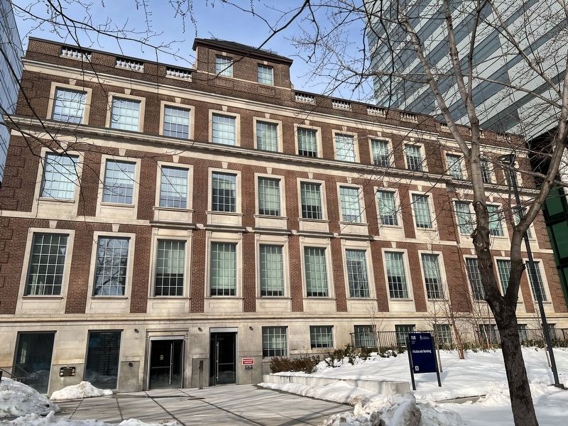 Former School of Hygiene building in 2026 image. Click for full size.