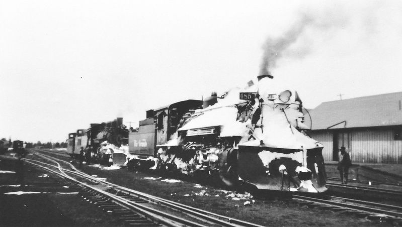 Marker detail: D&RGW Locomotives. Click for full size. Marker detail: D&RGW Locomotives image. Click for full size.