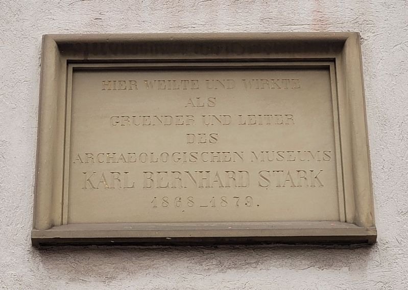 Karl Bernhard Stark Marker. Click for full size. Karl Bernhard Stark Marker image. Click for full size.