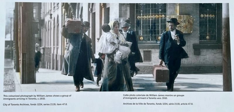 Immigration, Migration, and Life in The Ward marker photo and caption detail (top) image. Click for full size.