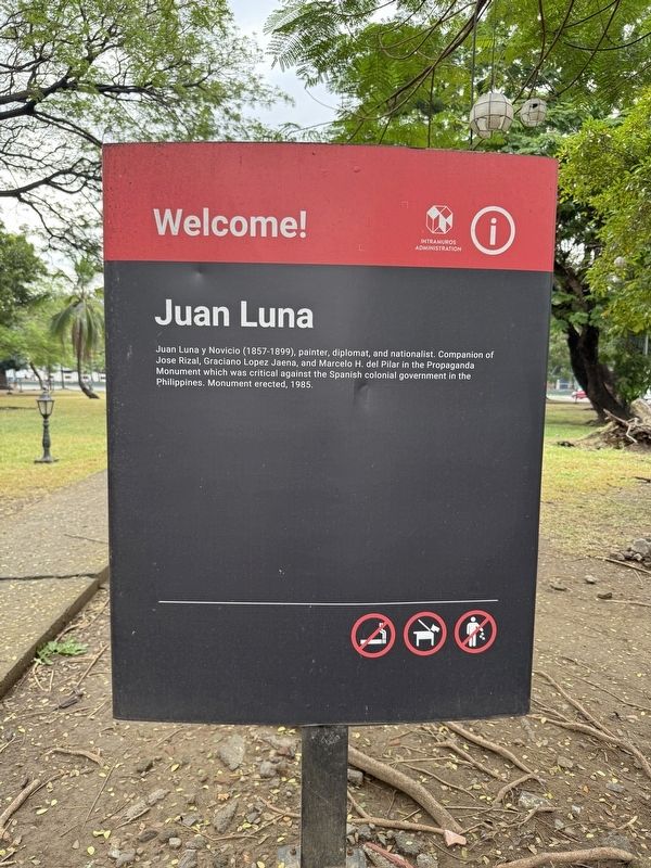 Juan Luna Marker image. Click for full size.