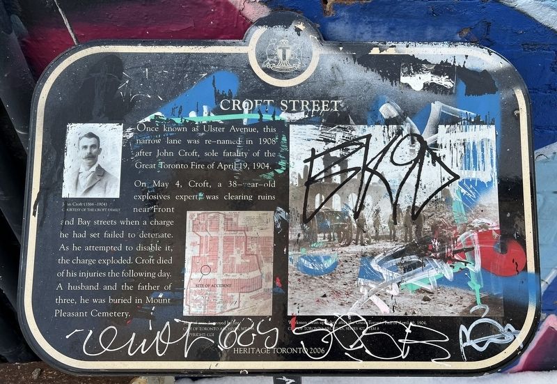 Croft Street Marker image. Click for full size.