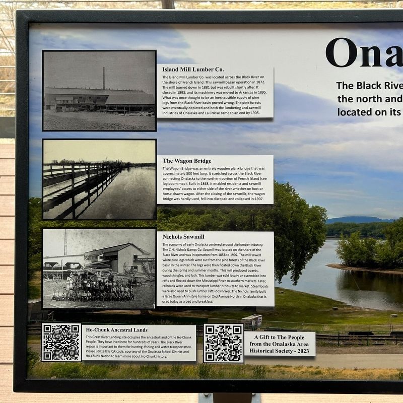 Onalaska: Past and Present Marker image. Click for full size.