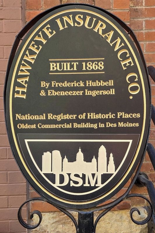 Hawkeye Insurance Co. Marker image. Click for full size.