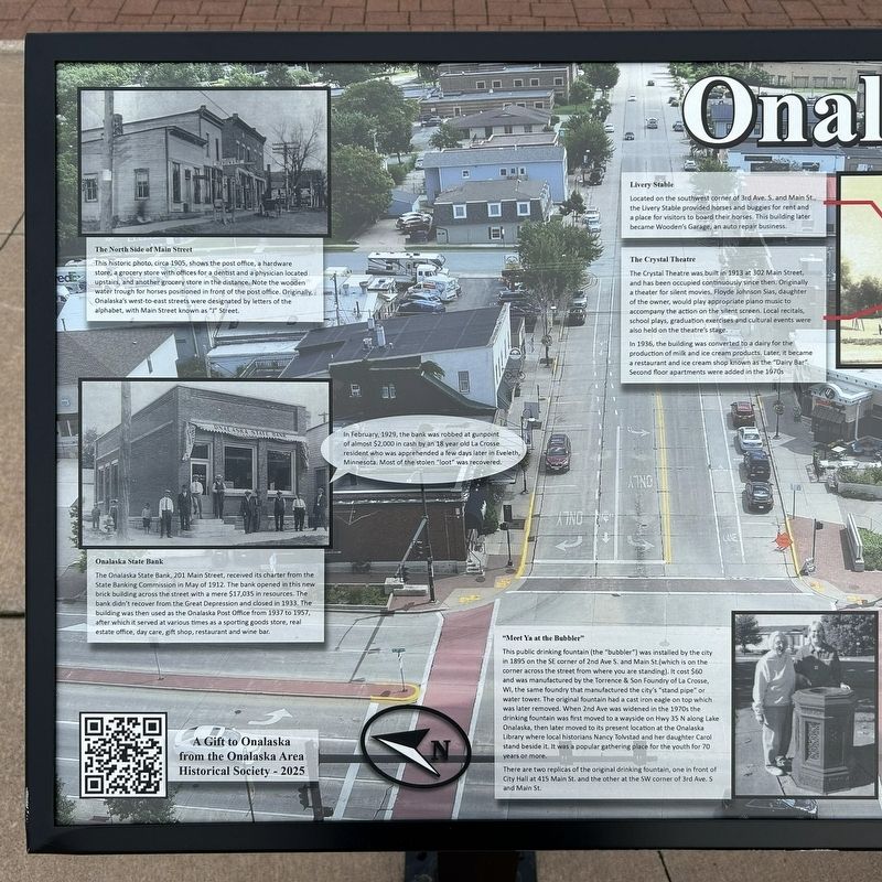 Onalaska: Present and Past Marker. Click for full size. Onalaska: Present and Past Marker image. Click for full size.