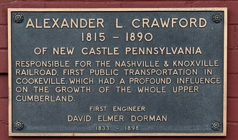 Alexander L. Crawford Marker. Click for full size. Alexander L. Crawford Marker image. Click for full size.