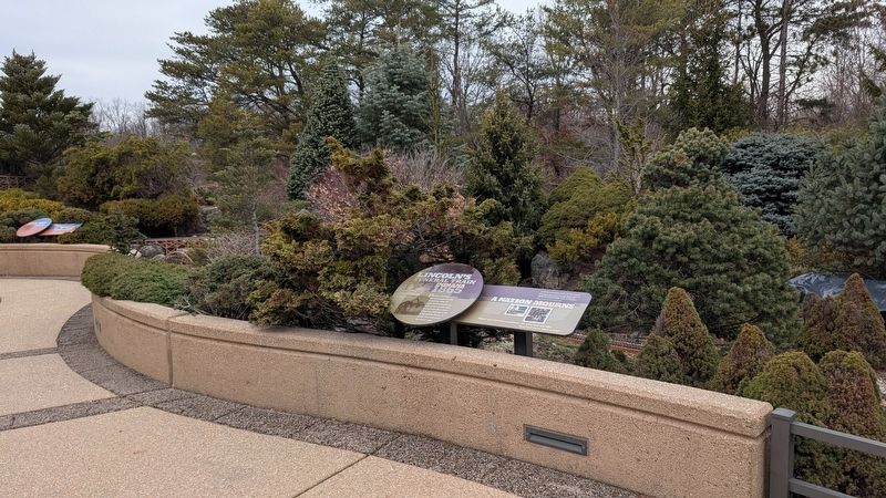 Lincoln's Funeral Train Marker in context image. Click for full size.