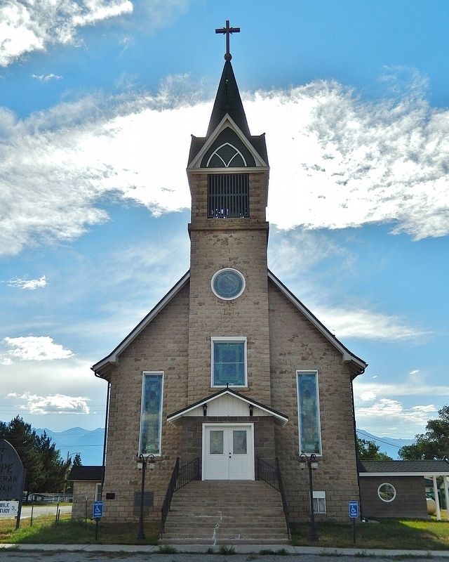 Hope Lutheran Church (<i>east/front elevation</i>) image. Click for full size.