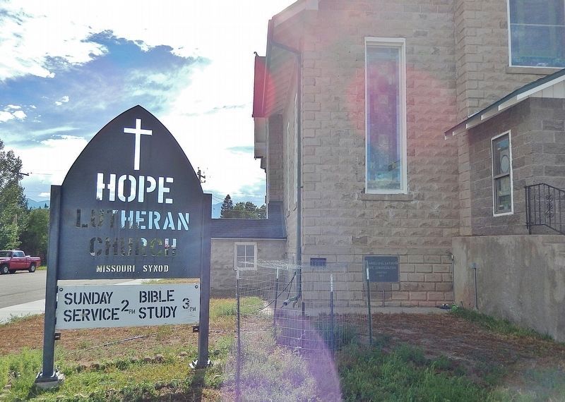 Hope Lutheran Church Sign image. Click for full size.