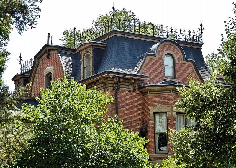 Robison Mansion (<i>northwest roof detail</i>) image. Click for full size.