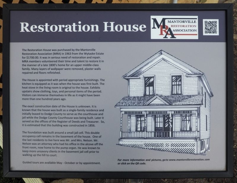 Restoration House Marker. Click for full size. Restoration House Marker image. Click for full size.