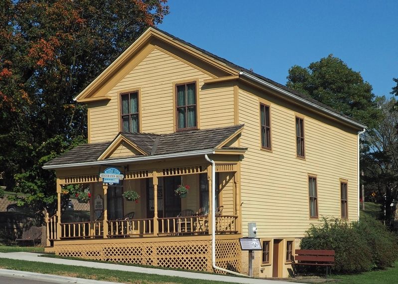 The Mantorville Restoration House and marker. Click for full size. The Mantorville Restoration House and marker image. Click for full size.
