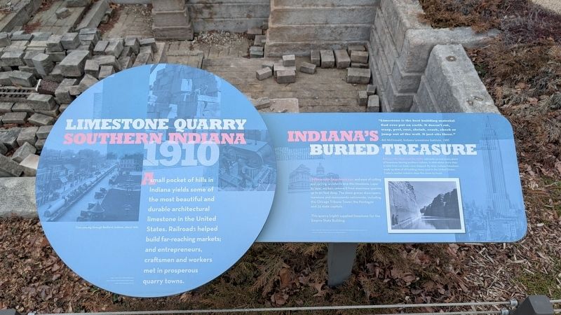 Limestone Quarry Marker image. Click for full size.
