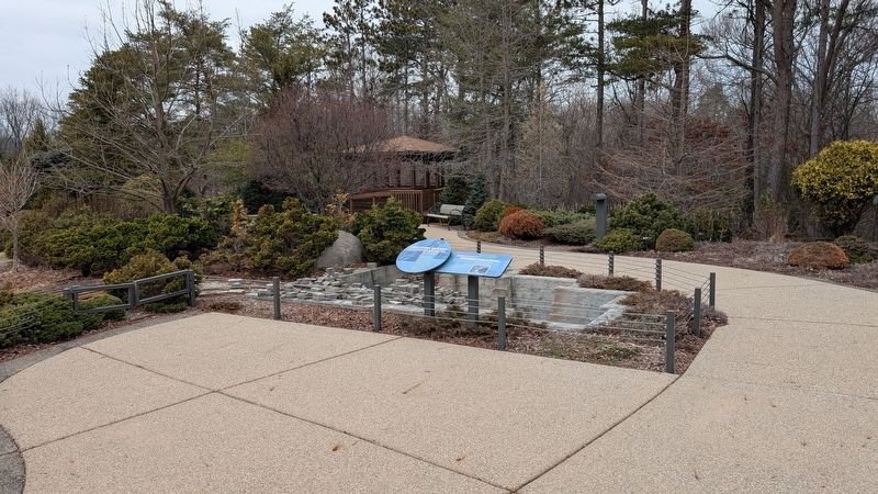 Limestone Quarry Marker in context image. Click for full size.
