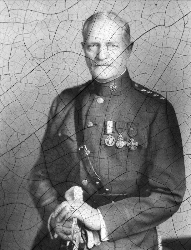 Marker detail: General John J. Pershing image. Click for full size.