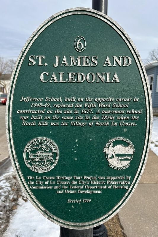 St. James and Caledonia Marker image. Click for full size.