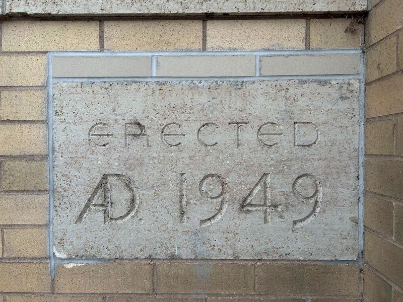 Jefferson School Building Cornerstone image. Click for full size.
