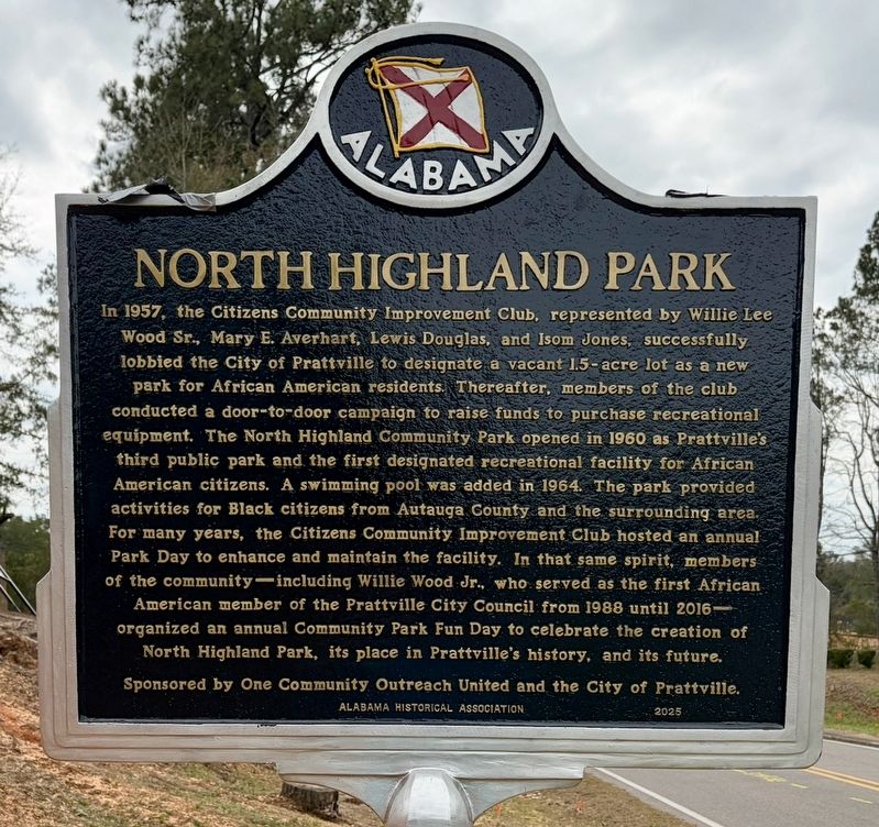 North Highland Park Marker. Click for full size. North Highland Park Marker image. Click for full size.
