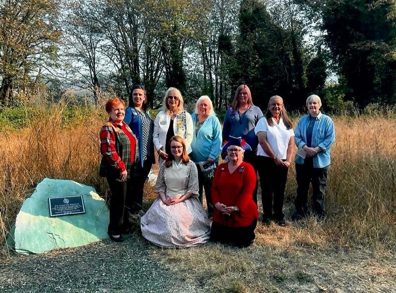 Chief Whatcom Chapter members at dedication. Click for full size. Chief Whatcom Chapter members at dedication image. Click for full size.