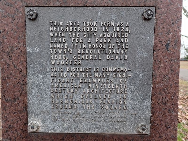 Wooster Square Historic District Marker image. Click for full size.