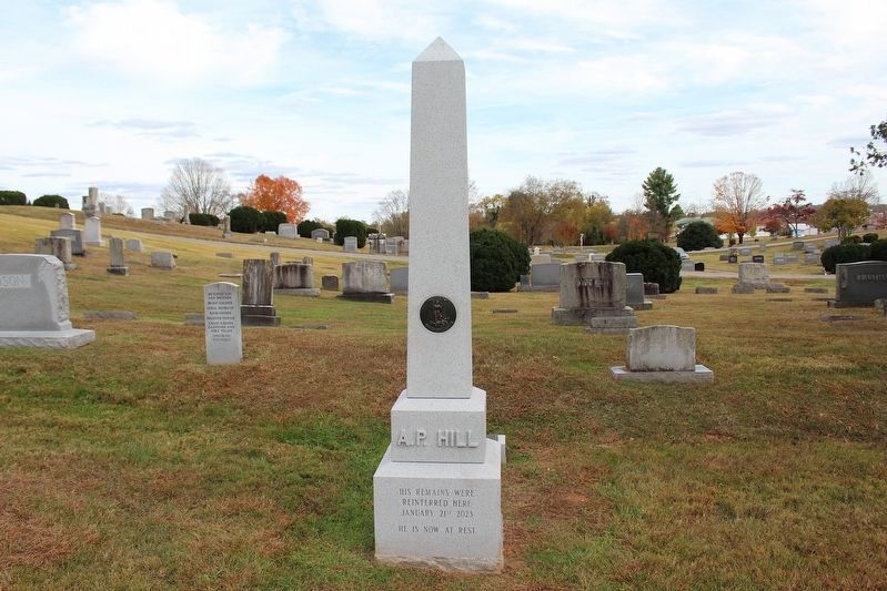A. P. Hill Final Resting Place. Click for full size. A. P. Hill Final Resting Place image. Click for full size.