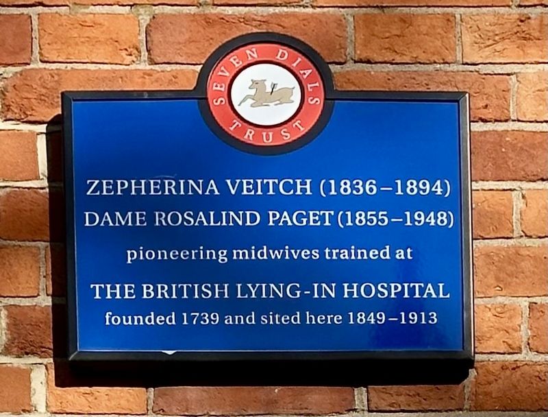 Zepherina Veitch and Dame Rosalind Paget Marker. Click for full size. Zepherina Veitch and Dame Rosalind Paget Marker image. Click for full size.