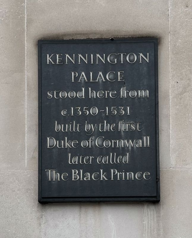 Kennington Palace Marker image. Click for full size.