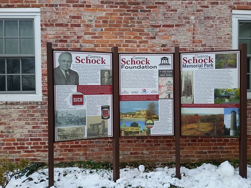 Clarence Schock Memorial Park Marker image. Click for full size.