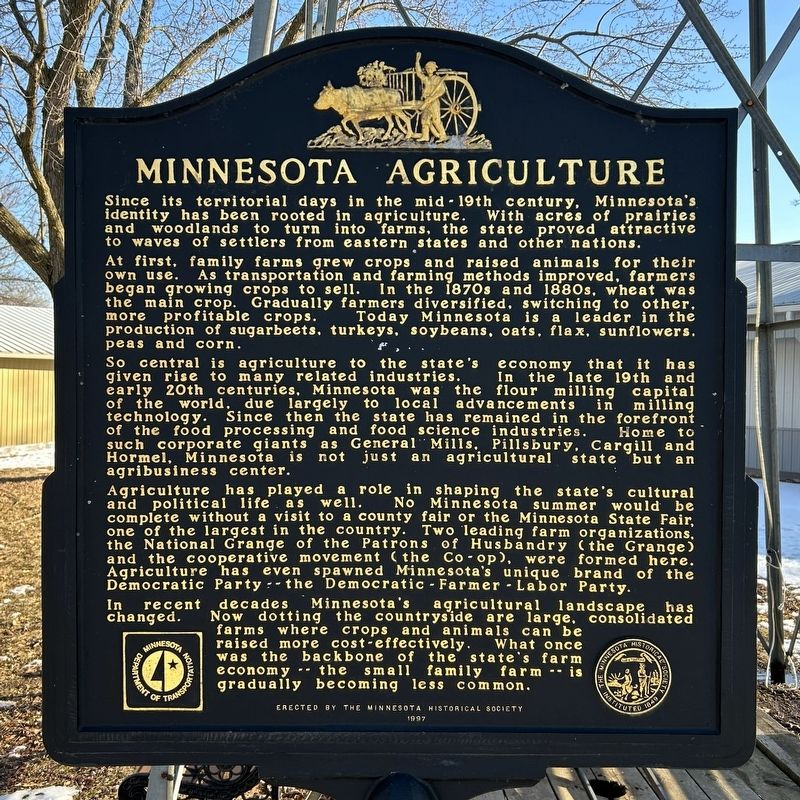 Minnesota Agriculture Marker image. Click for full size.