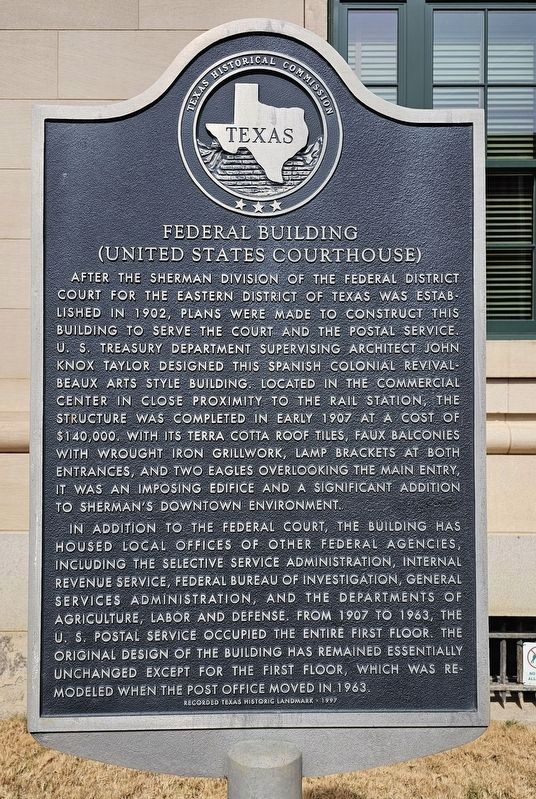 Federal Building (United States Courthouse) Marker image. Click for full size.