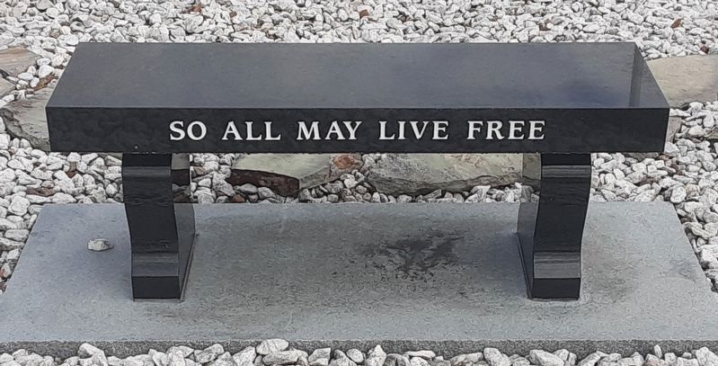 Veterans Memorial Bench. Click for full size. Veterans Memorial Bench image. Click for full size.