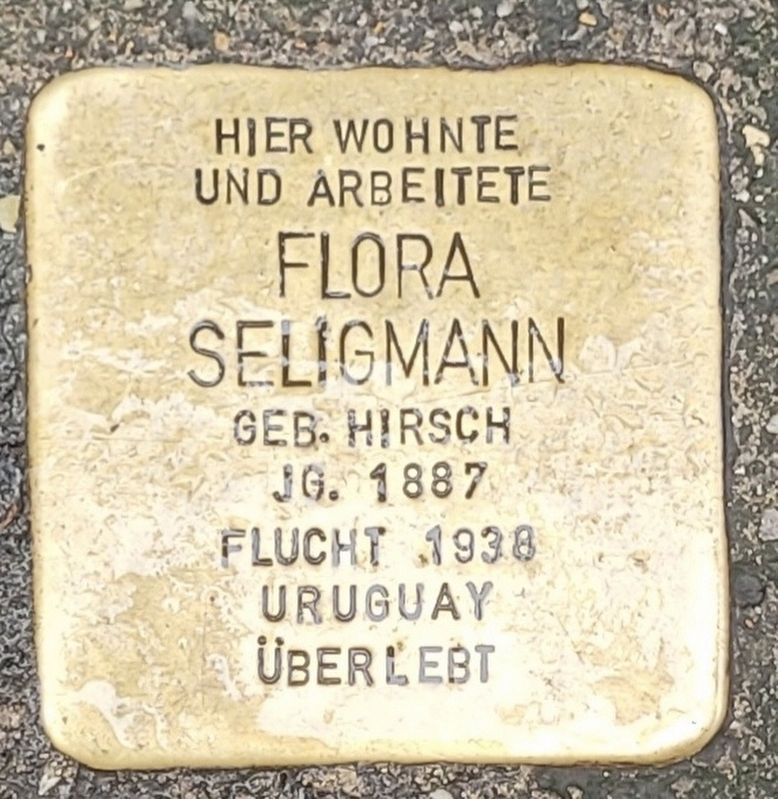 Flora Seligmann Marker. Click for full size. Flora Seligmann Marker image. Click for full size.