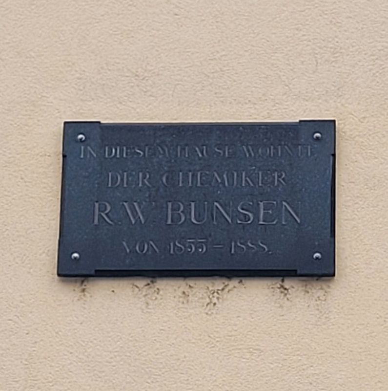 R. W. Bunsen Marker. Click for full size. R. W. Bunsen Marker image. Click for full size.