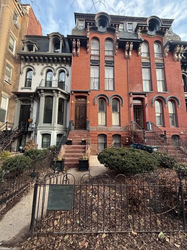 The Blanche K. Bruce House at 909 M Street Northwest. Click for full size. The Blanche K. Bruce House at 909 M Street Northwest image. Click for full size.