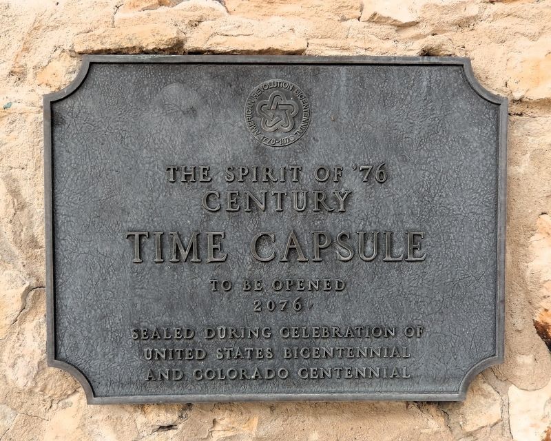 The Spirit of '76 Century Time Capsule Marker. Click for full size. The Spirit of '76 Century Time Capsule Marker image. Click for full size.