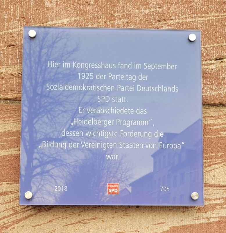 Kongresshaus / Congress Hall Marker image. Click for full size.