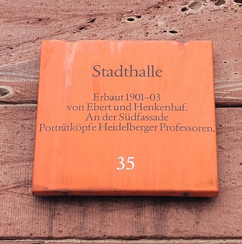 Stadthalle / City Hall Marker. Click for full size. Stadthalle / City Hall Marker image. Click for full size.