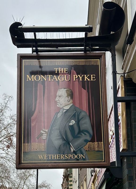 The Montagu Pyke pub sign image. Click for full size.