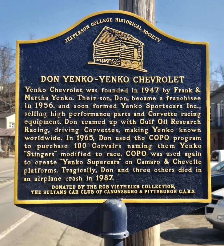 Don Yenko - Yenko Chevrolet Marker image. Click for full size.