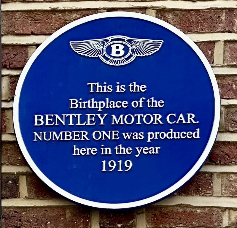 Bentley Motor Cars Marker image. Click for full size.