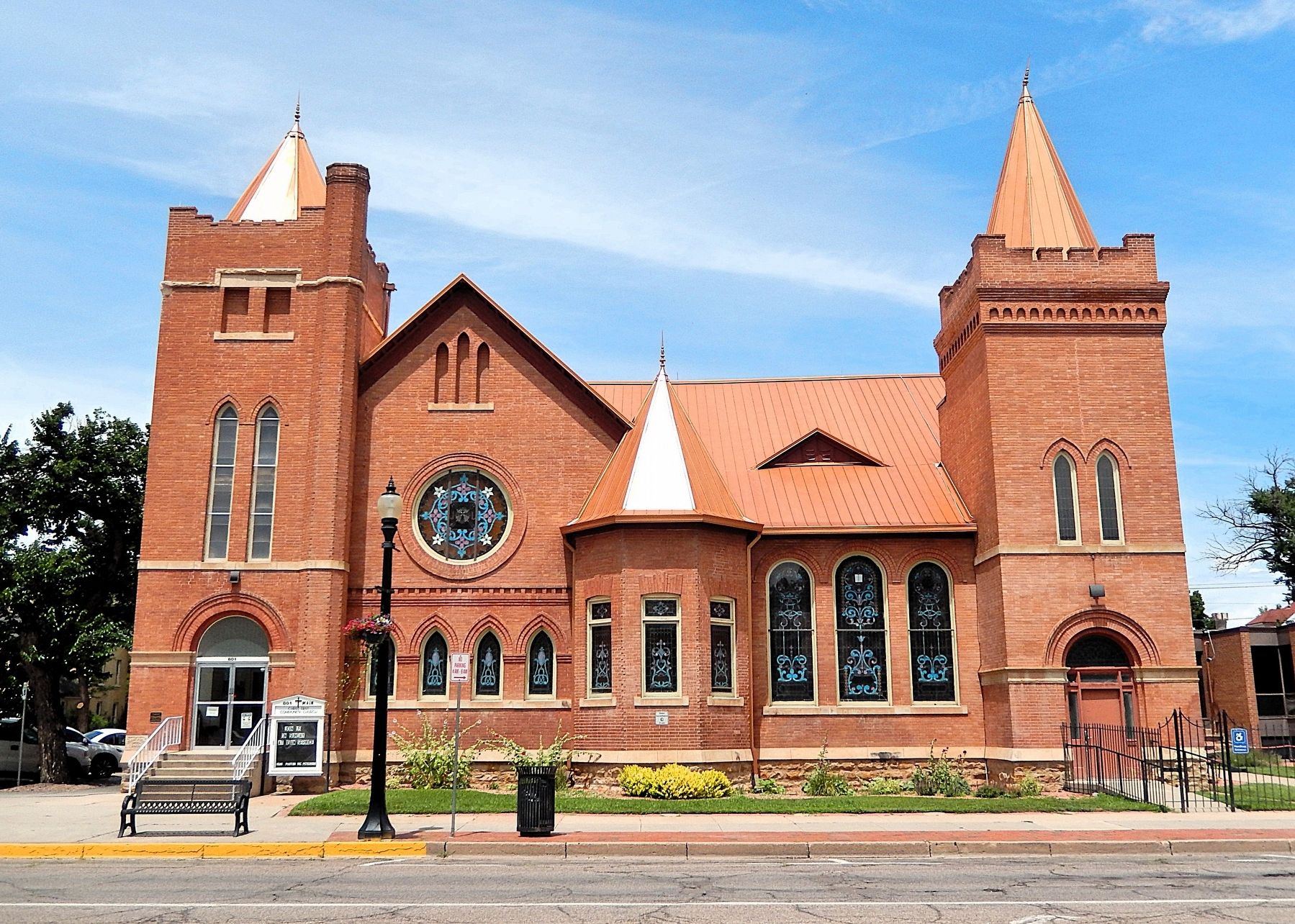 First United Methodist Church (<i>south/front elevation</i>). Click for full size. First United Methodist Church (<i>south/front elevation</i>) image. Click for full size.