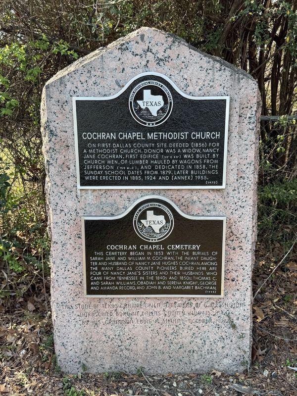 Cochran Chapel Methodist Church Marker image. Click for full size.