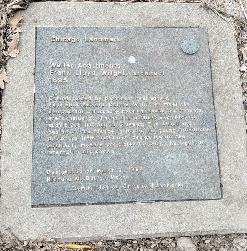 Waller Apartments Marker. Click for full size. Waller Apartments Marker image. Click for full size.