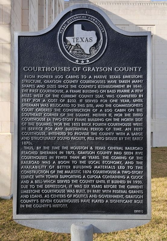 Courthouses of Grayson County Marker image. Click for full size.