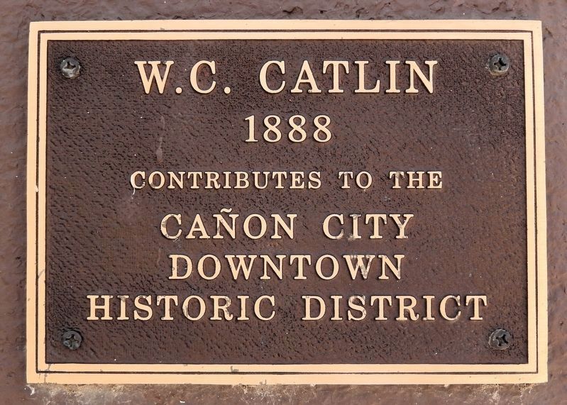 W. C. Catlin Marker. Click for full size. W. C. Catlin Marker image. Click for full size.