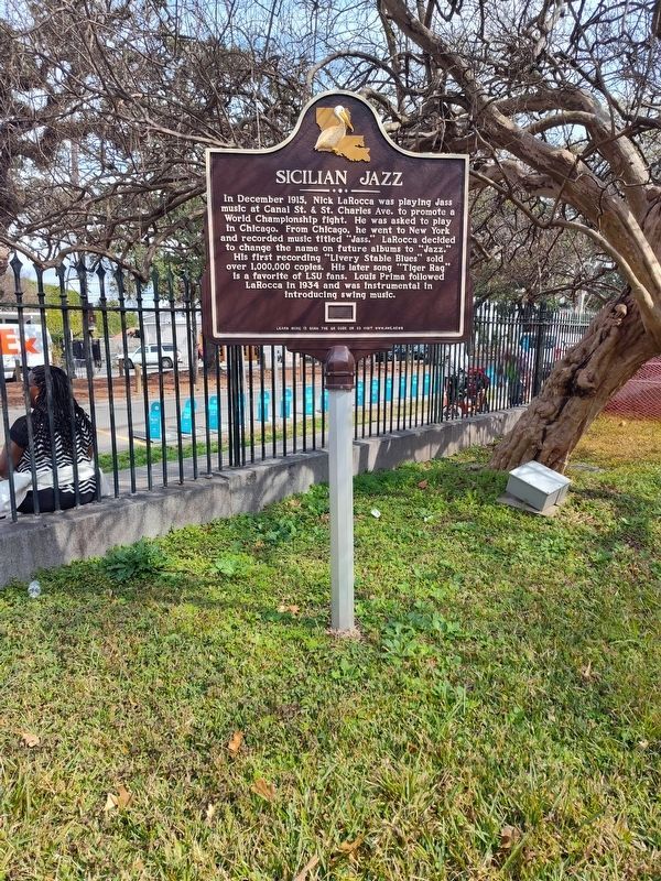 Sicilian Jazz / Sicilian Swing & Rock n Roll Marker. Click for full size. Sicilian Jazz / Sicilian Swing & Rock n Roll Marker image. Click for full size.