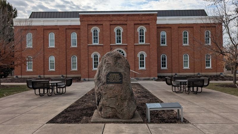 Founders' Rock Marker in context. Click for full size. Founders' Rock Marker in context image. Click for full size.