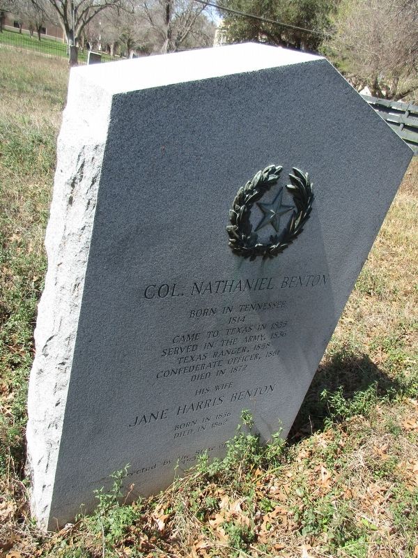 Colonel Nathaniel Benton Marker. Click for full size. Colonel Nathaniel Benton Marker image. Click for full size.