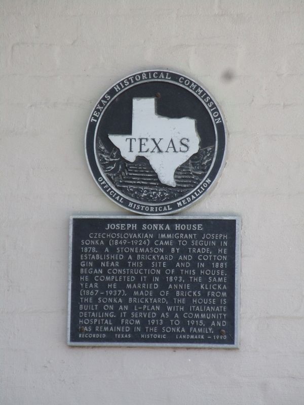 Joseph Sonka House Marker image. Click for full size.